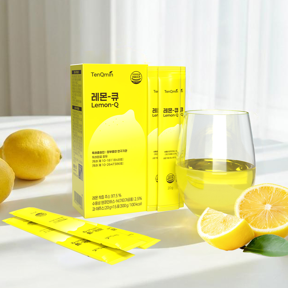 레몬-큐, 20g X 15포, 이탈리아 유기농레몬즙