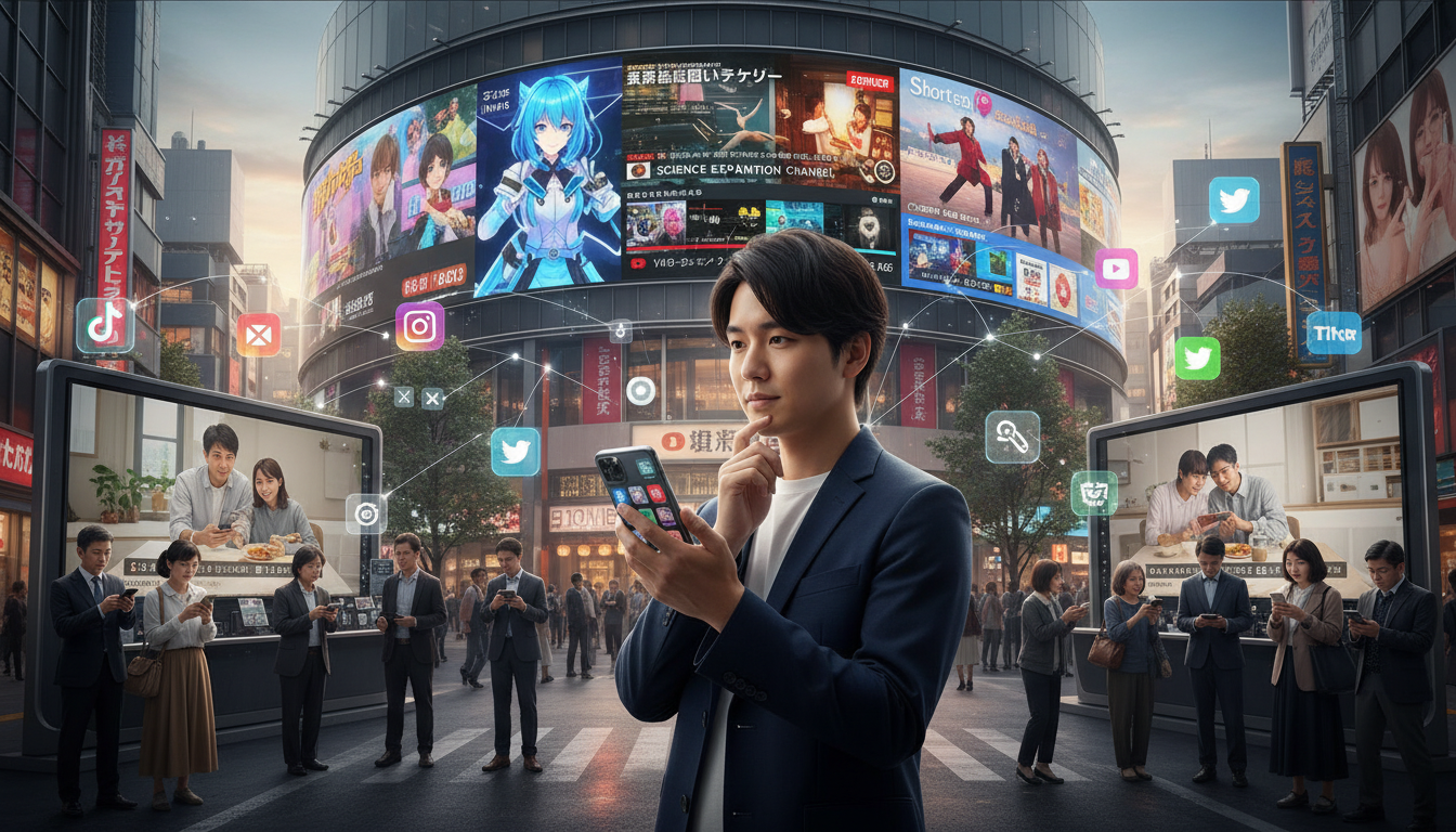일본 유튜브 및 SNS 생태계의 전략적 지형: 2026년 트렌드 심층 분석과 비즈니스 진출